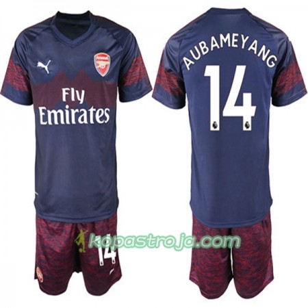 Billiga Fotbollströjor Arsenal Pierre-Emerick Aubameyang 14 Barn Borta tröja 2018/19 Kortärmad